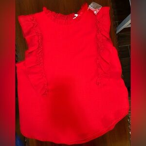 Darling Semi-sheer Red Top